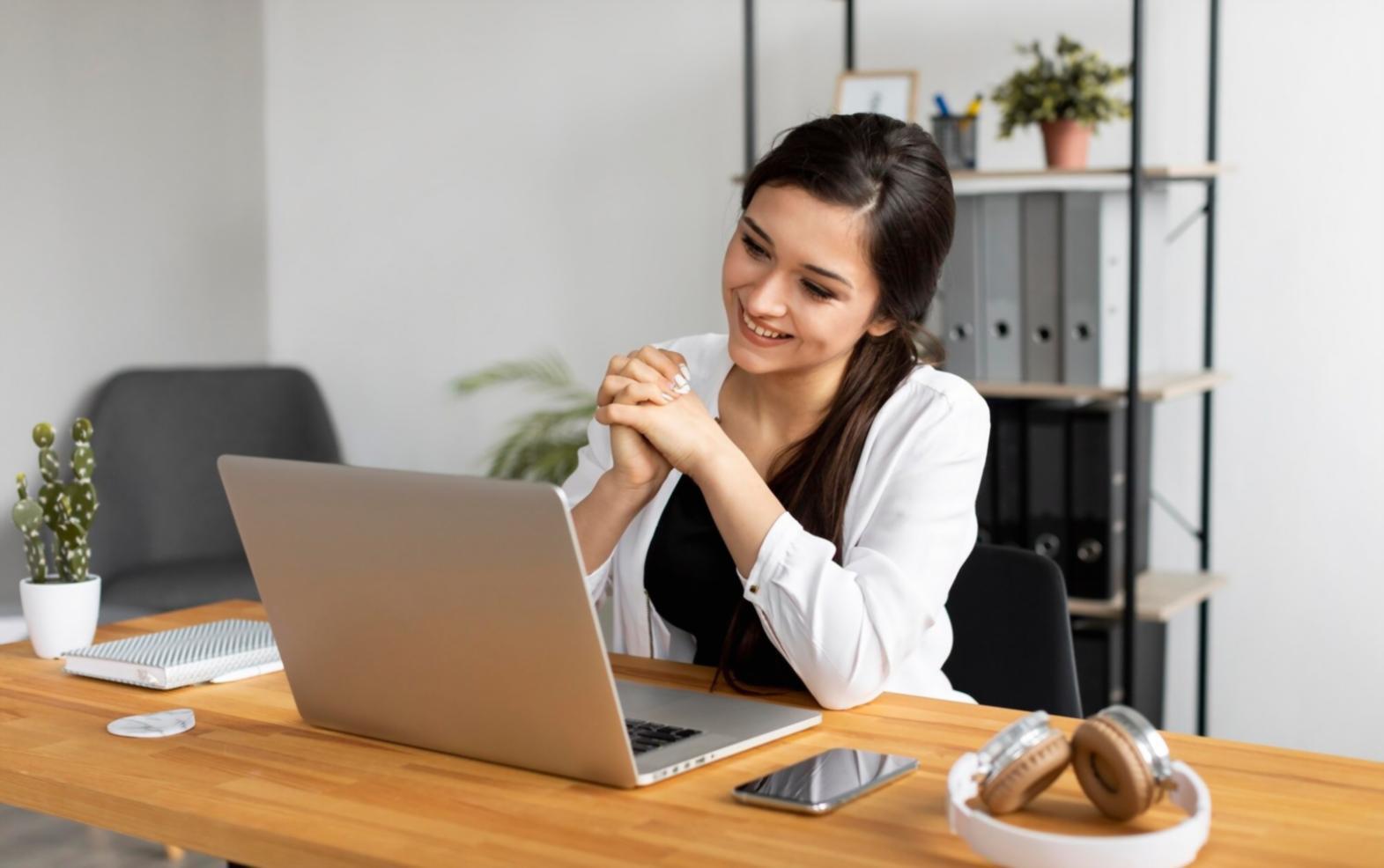 Strategic business planning session with data visualization